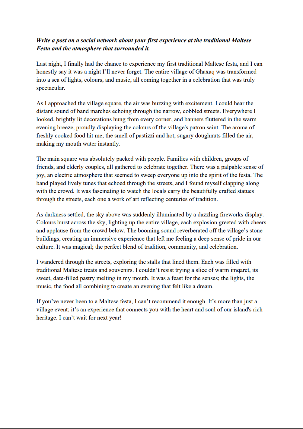 O-level English Language Model Essays & Comprehensions