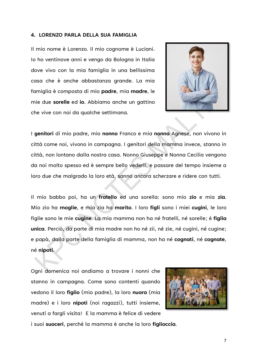 O-level Italian Model Essays