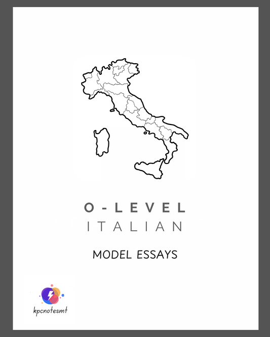 O-level Italian Model Essays