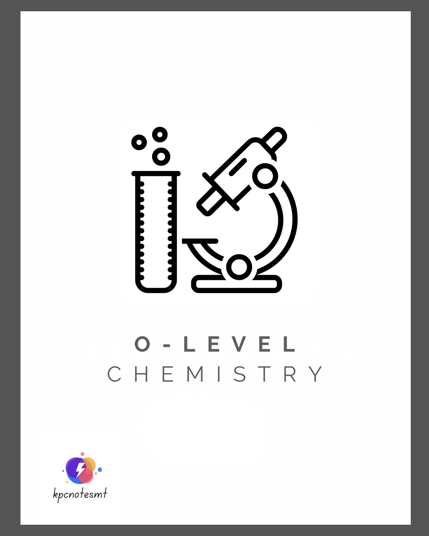 O-level Chemistry Note pack