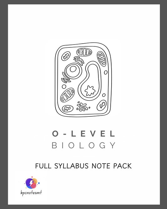 O-level Biology | Full Syllabus Note Pack