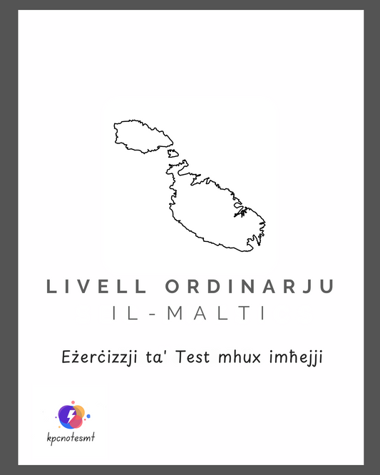 Il-Malti | Eżerċizzji ta' Test mhux imħejji