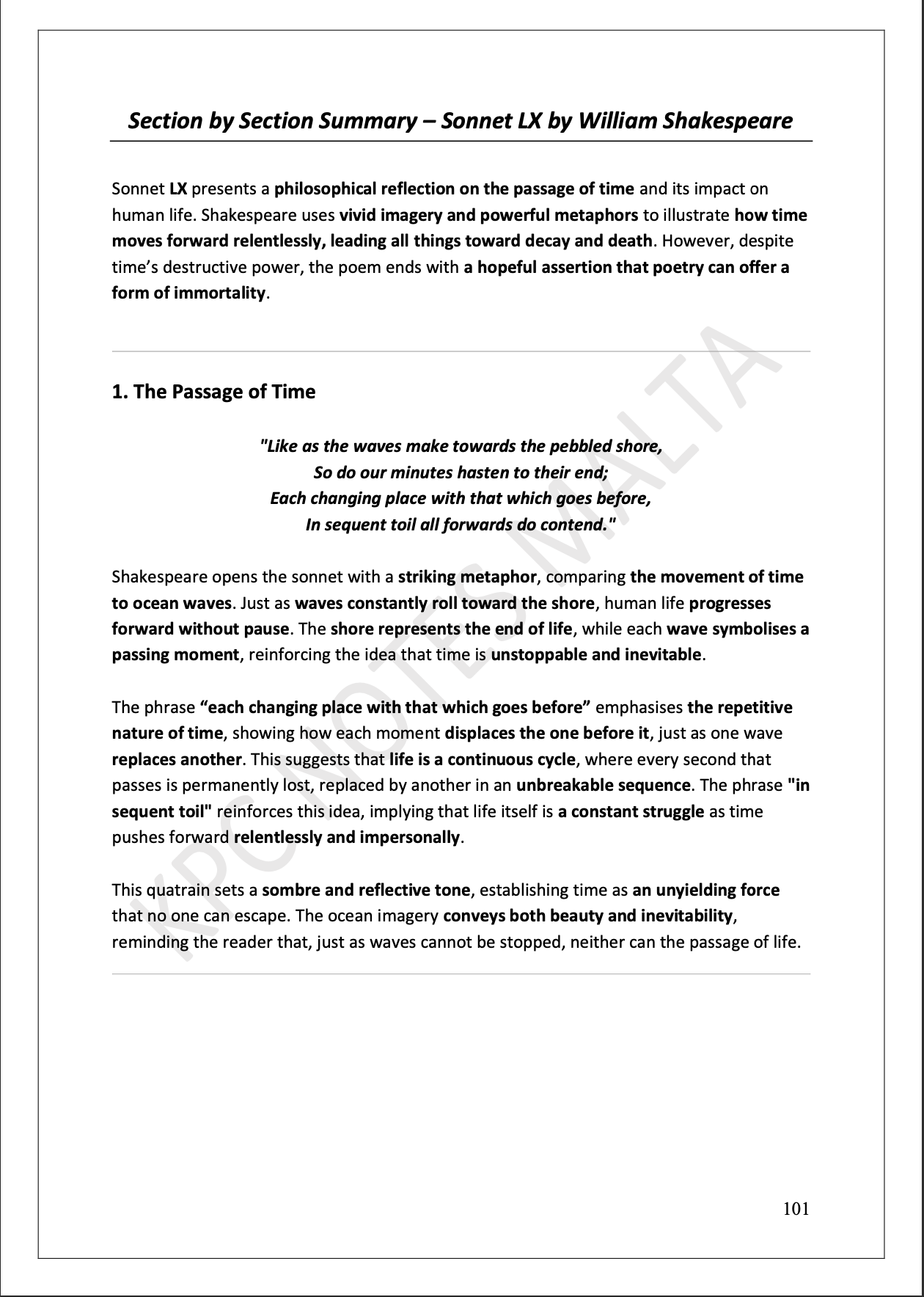 O-level English Literature - π£πΌπ²ππΏπ