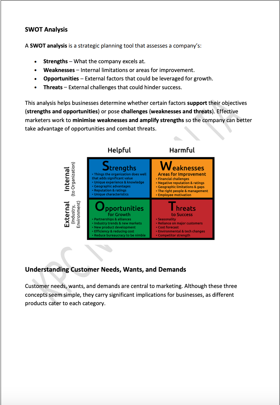 Marketing A-level | Notes & Model Essays