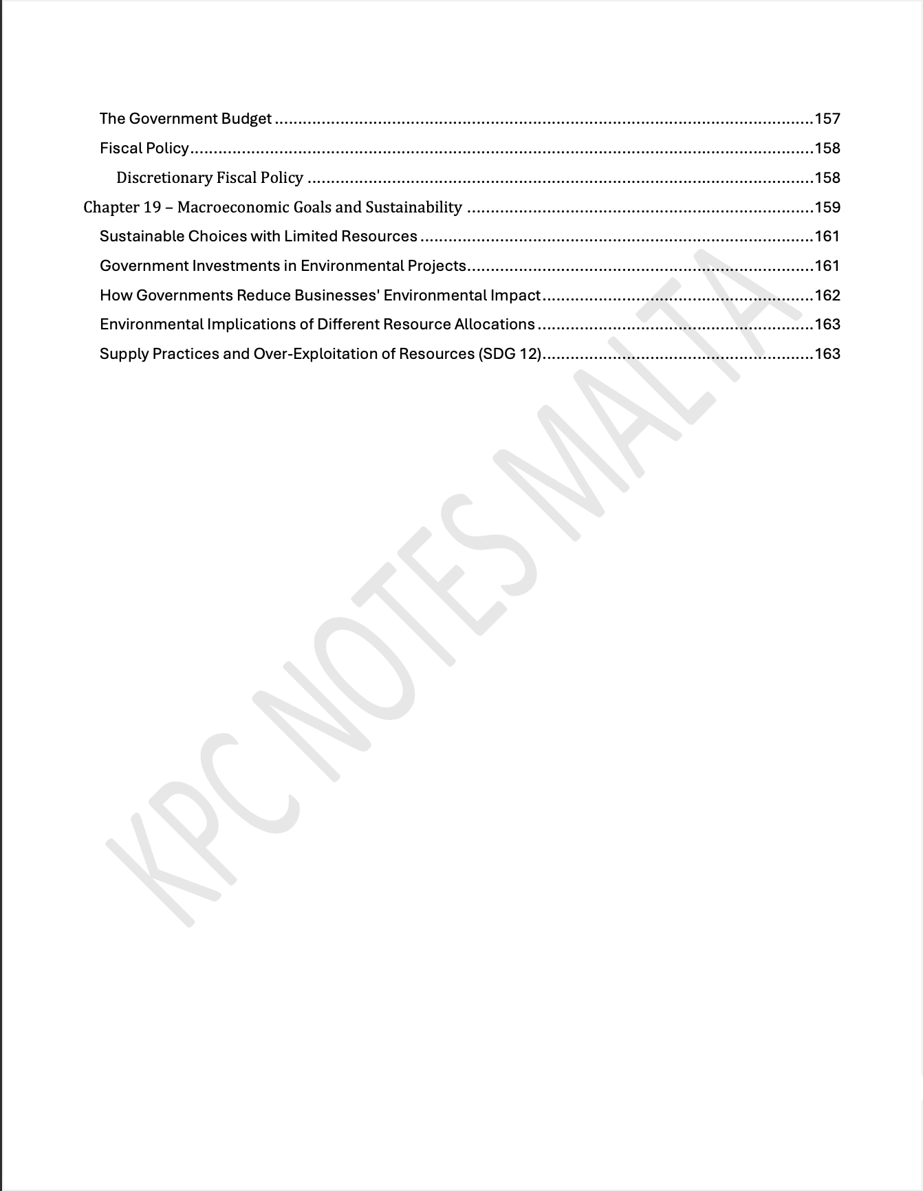 O-level Economics | Full Syllabus Notes & Workbook