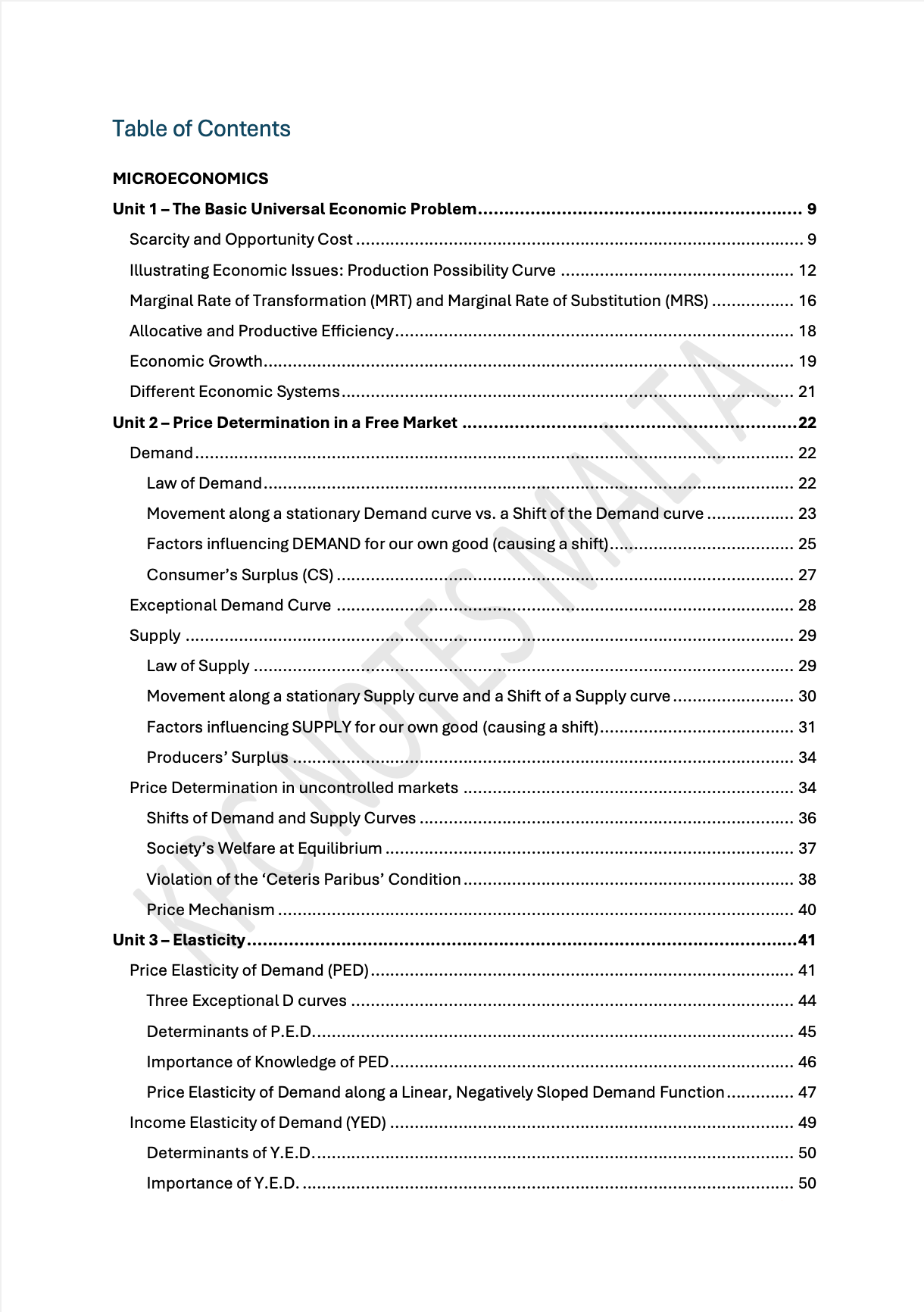 Economics A-Level | Full Syllabus Notes & Workbook.