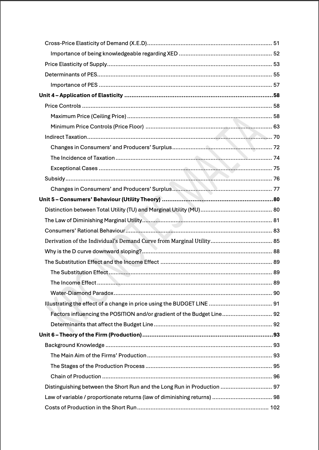 Economics A-Level | Full Syllabus Notes & Workbook.