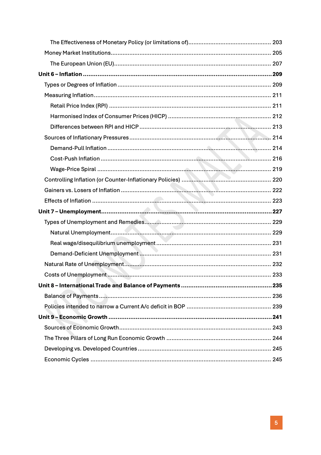Economics Intermediate Full Syllabus Notes & Workbook.