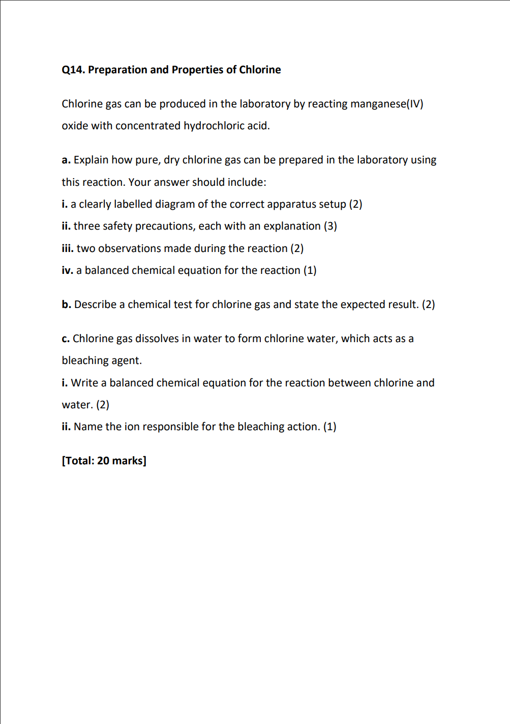 O-level Chemistry | 𝙉𝙀𝙒 𝙒𝙤𝙧𝙠𝙗𝙤𝙤𝙠