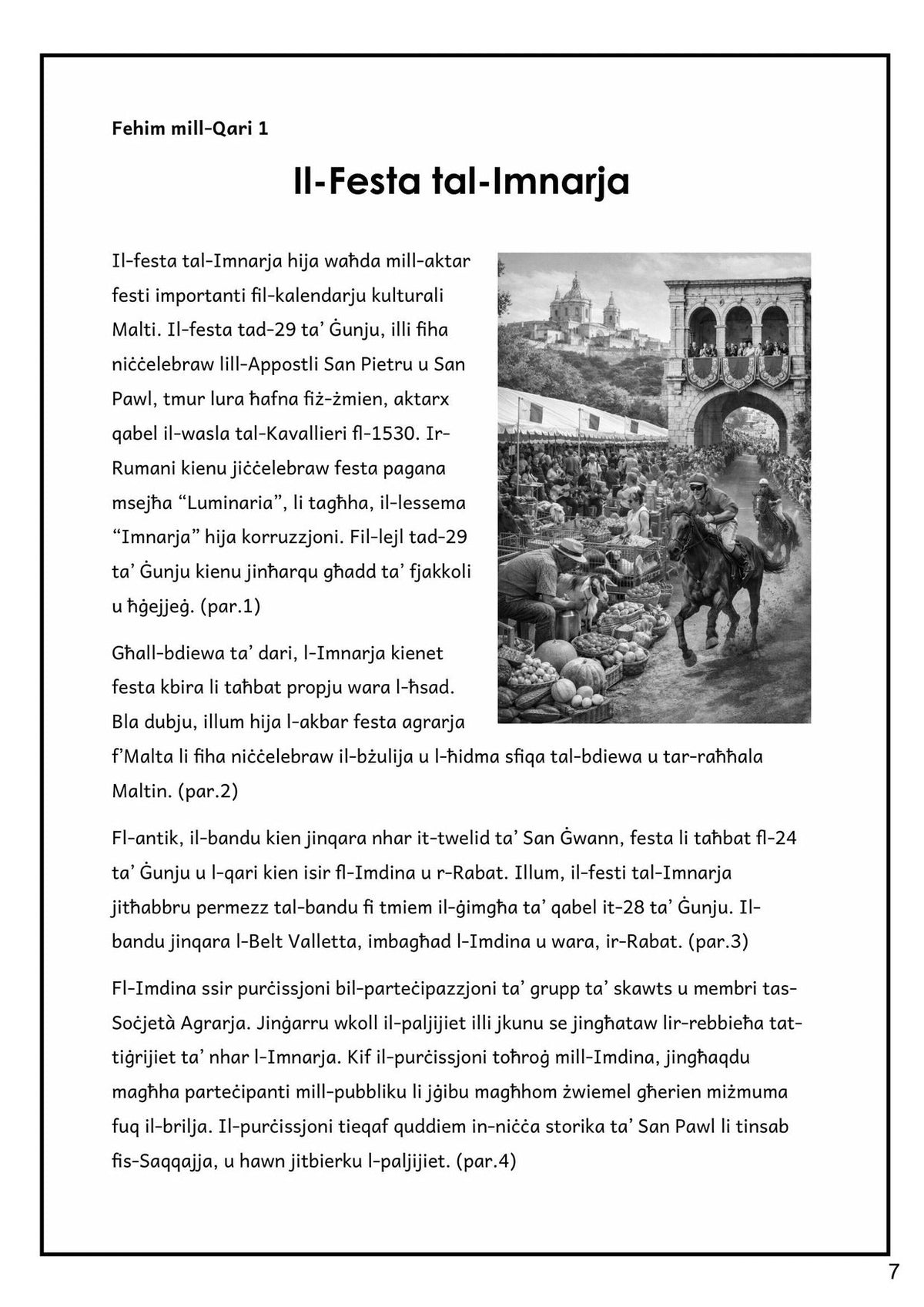 Fehim mill-Qari: is-silta 'Il-Festa tal-Imnarja' (paġna 7)