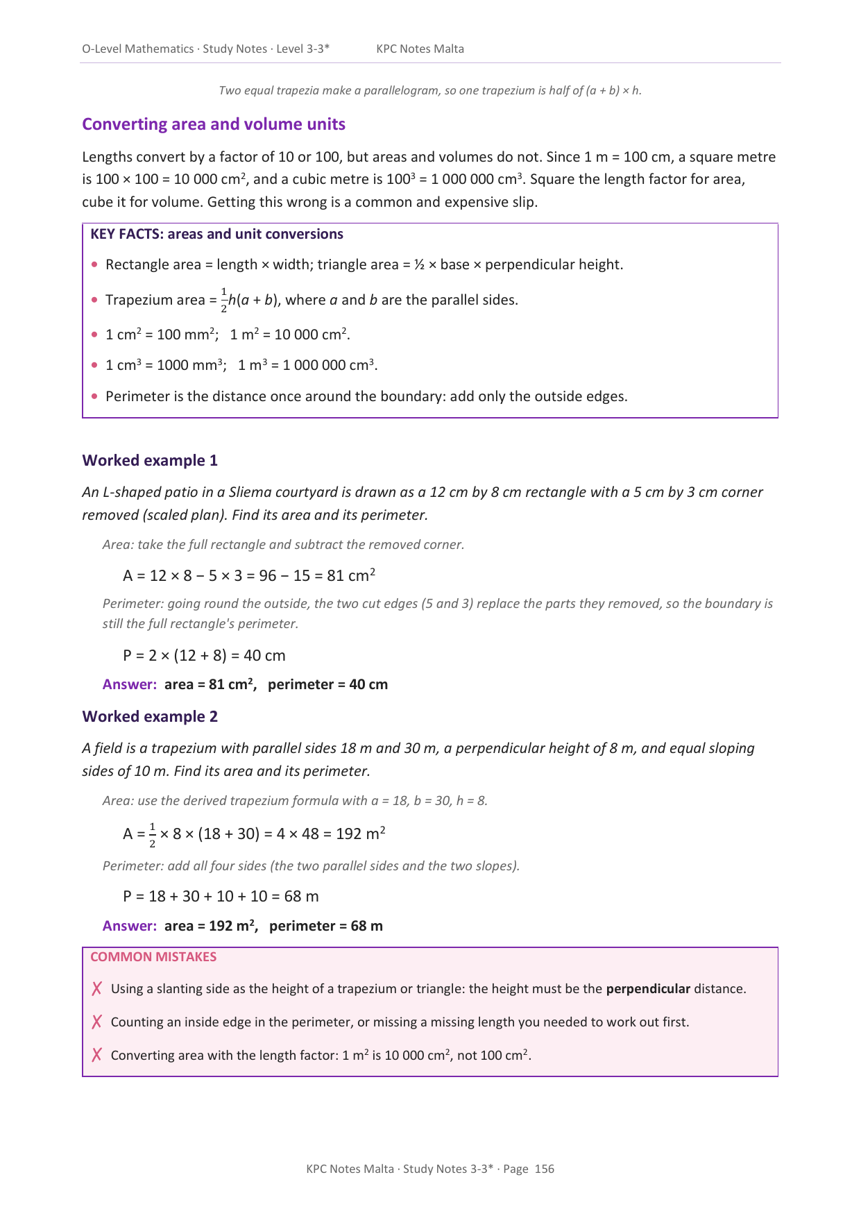 O-level Maths | Note Pack
