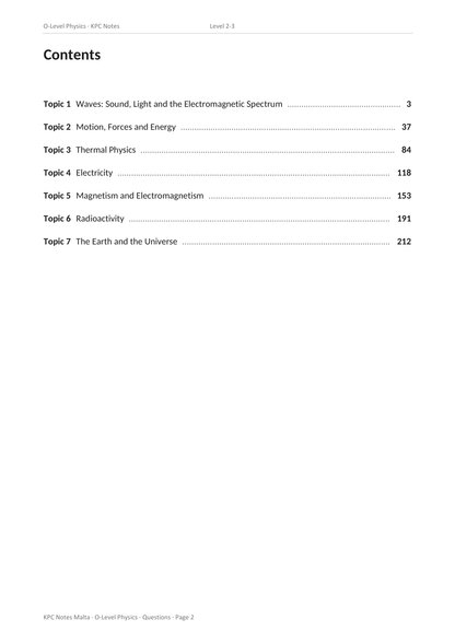 ⭐ O-level Physics | Workbook