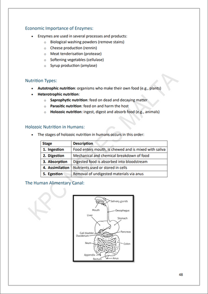 O-level Biology | 𝗙𝘂𝗹𝗹 𝗦𝘆𝗹𝗹𝗮𝗯𝘂𝘀 𝗡𝗼𝘁𝗲 𝗣𝗮𝗰𝗸