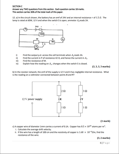 Physics Intermediate Model answers