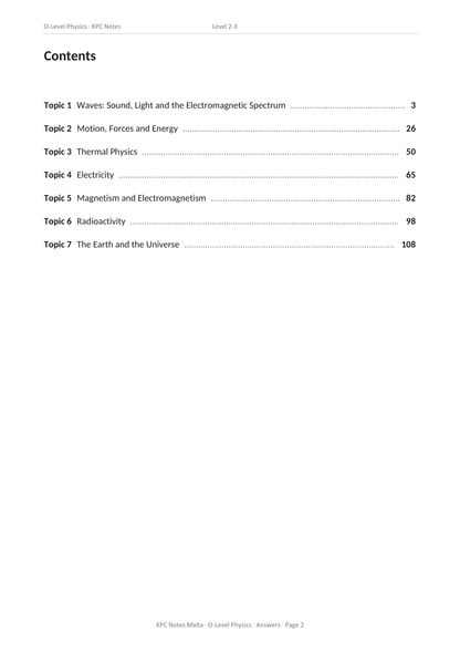 ⭐ O-level Physics | Workbook