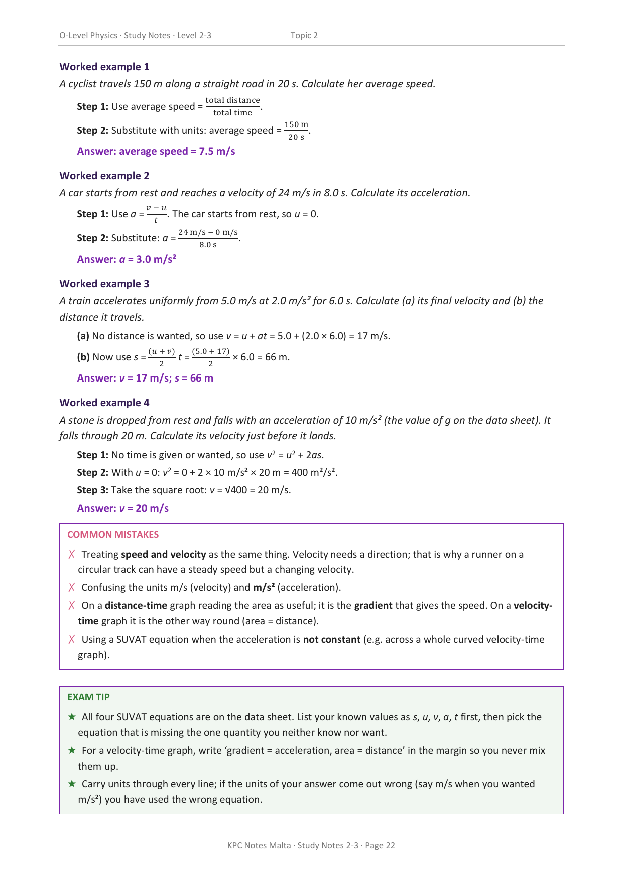 ⭐ O-level Physics | Note Pack