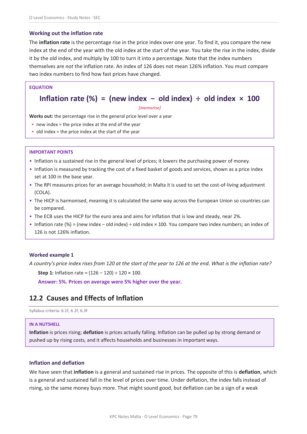 O-level Economics | Full Syllabus Notes
