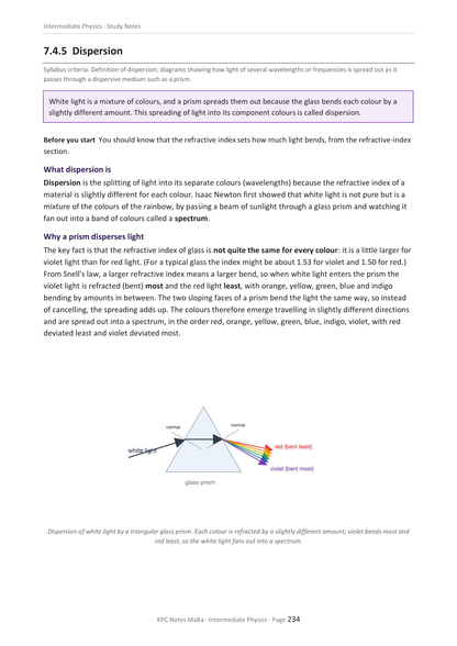Physics Intermediate | Full Syllabus Notes