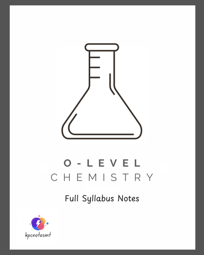 ⭐ O-Level Chemistry | Note pack