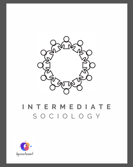 Sociology Intermediate Notes & Model Essays.