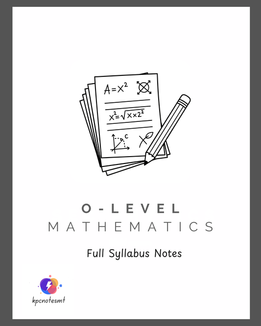 O-level Maths | Note Pack