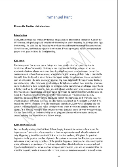 Philosophy A-Level Model Essays