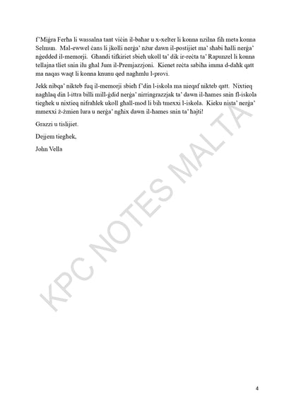 Il-Malti | Komponimenti Ġenerali