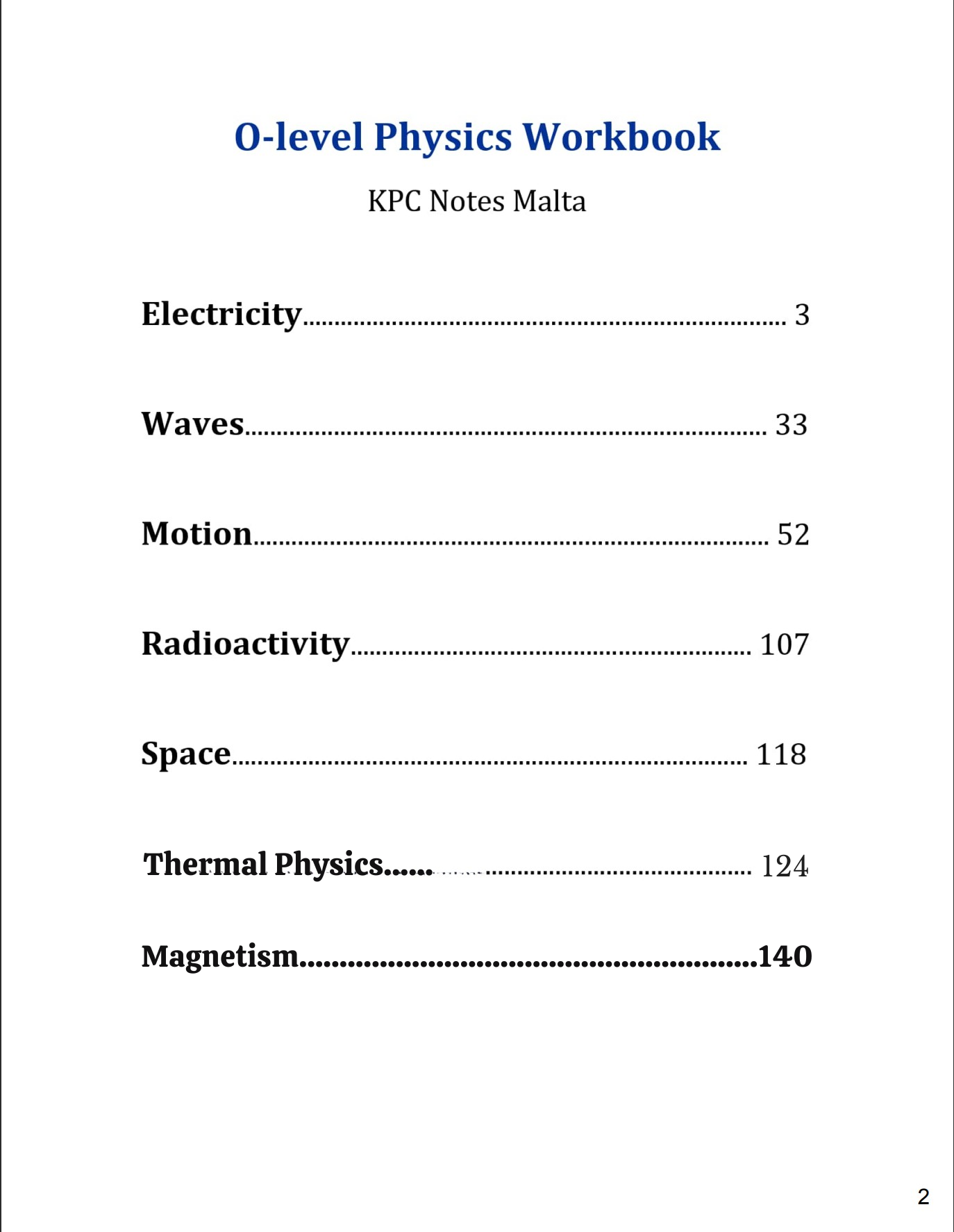 O-level Physics | Workbook