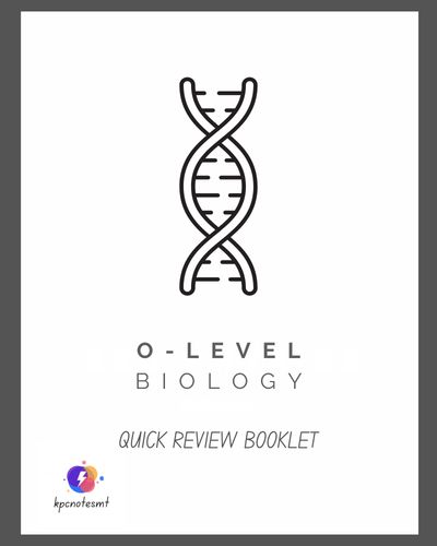 ⭐ O-Level Biology | Quick Review Booklet