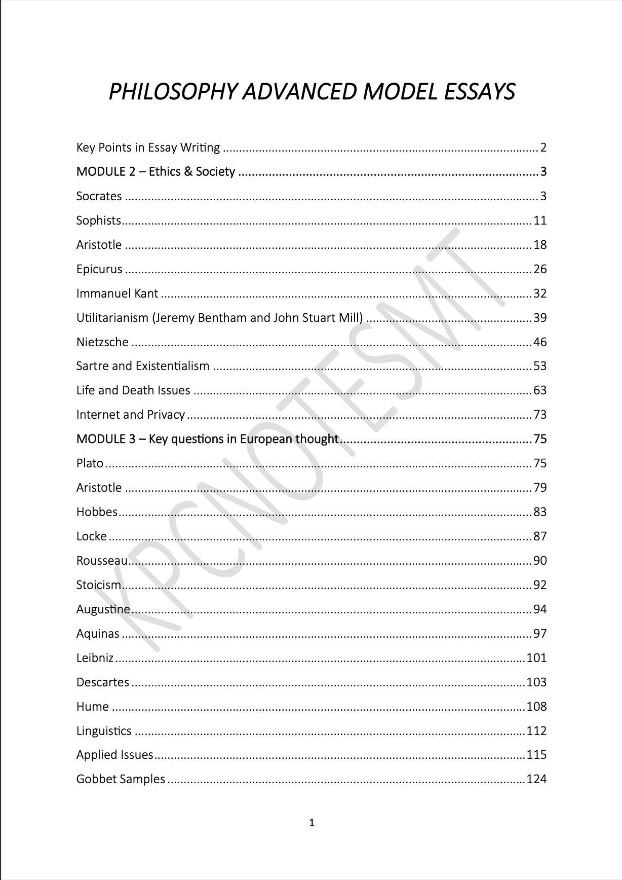 Philosophy A-Level Model Essays