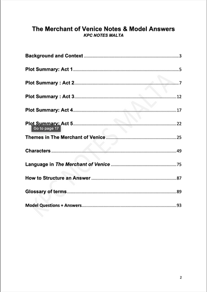 O-level English Literature | The Merchant Of Venice