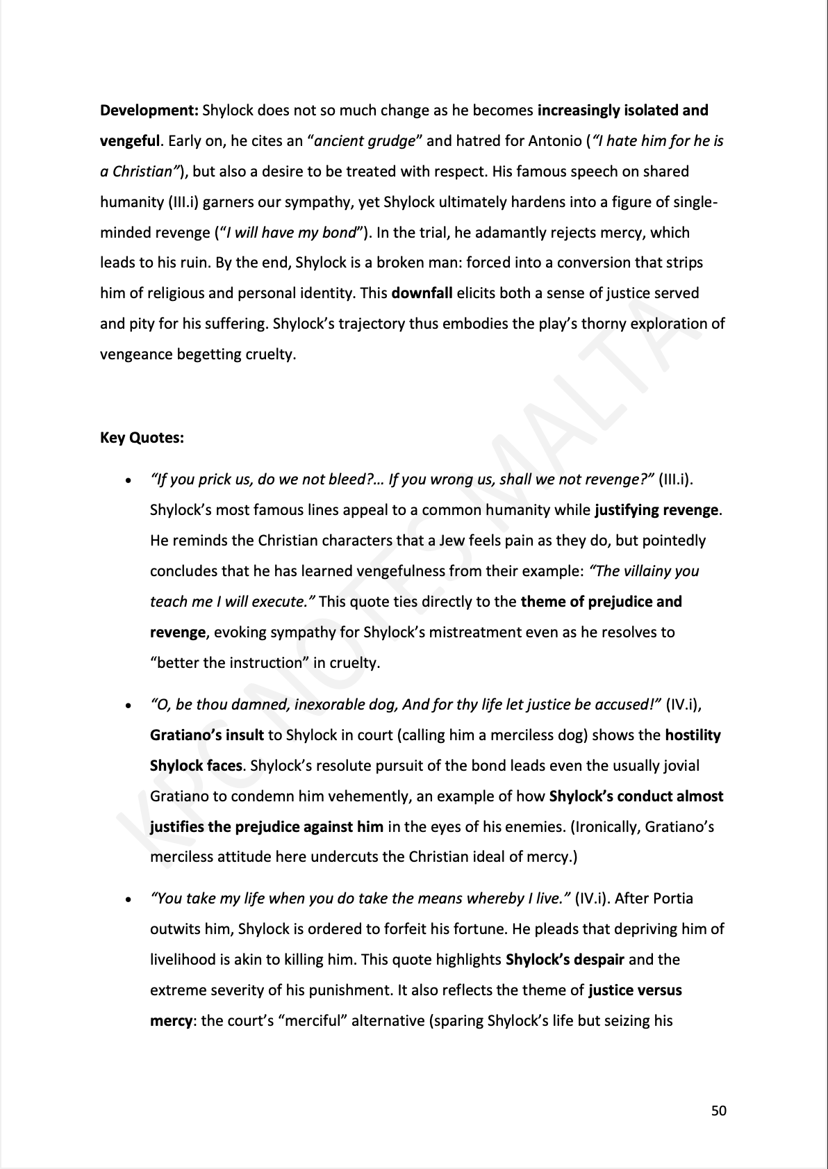 O-level English Literature | The Merchant Of Venice