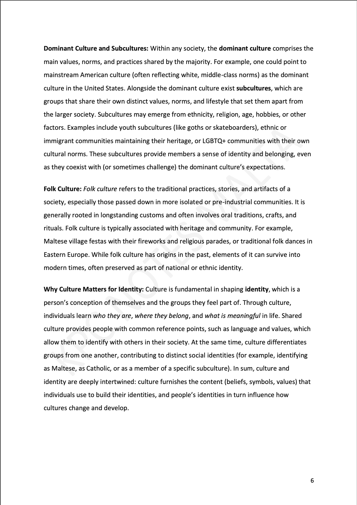 Sociology Intermediate Notes & Model Essays.