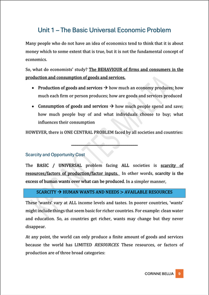 Economics A-Level | 𝗙𝘂𝗹𝗹 𝗦𝘆𝗹𝗹𝗮𝗯𝘂𝘀 𝗡𝗼𝘁𝗲𝘀 & 𝗪𝗼𝗿𝗸𝗯𝗼𝗼𝗸