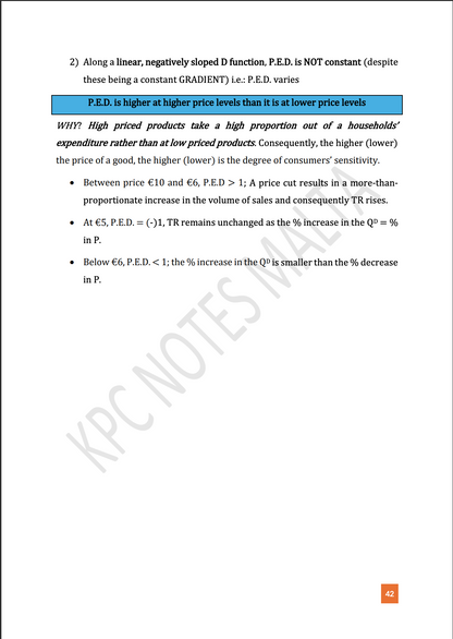 Economics Intermediate Full Syllabus Notes & Workbook.