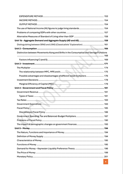 Economics Intermediate Full Syllabus Notes & Workbook.
