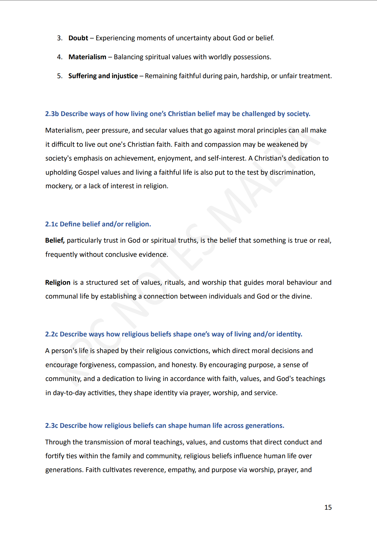 O-Level Religious Knowledge (Incl. 3 Packs)