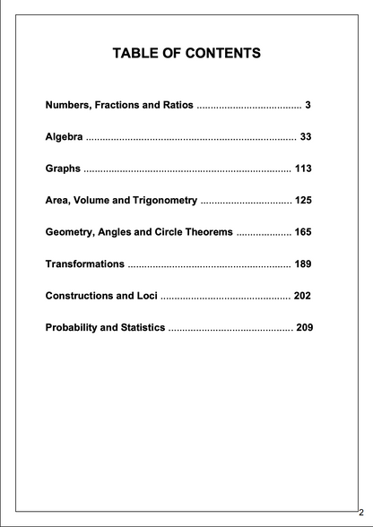 🔥 O-level Mathematics | Note Pack