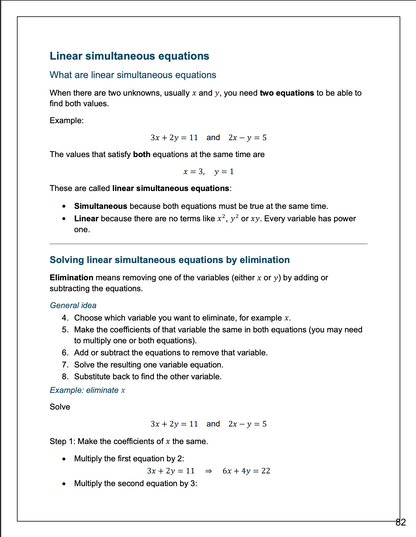 🔥 O-level Mathematics | Note Pack