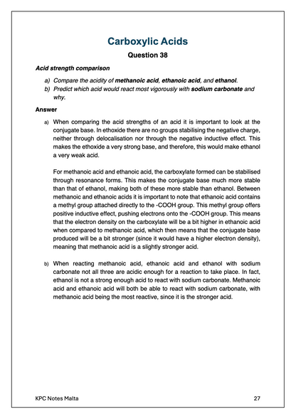 Chemistry A-Level All Model Answers