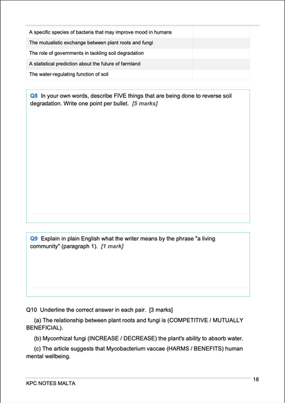O-Level English Language | Reading, Writing, Speaking, Listening