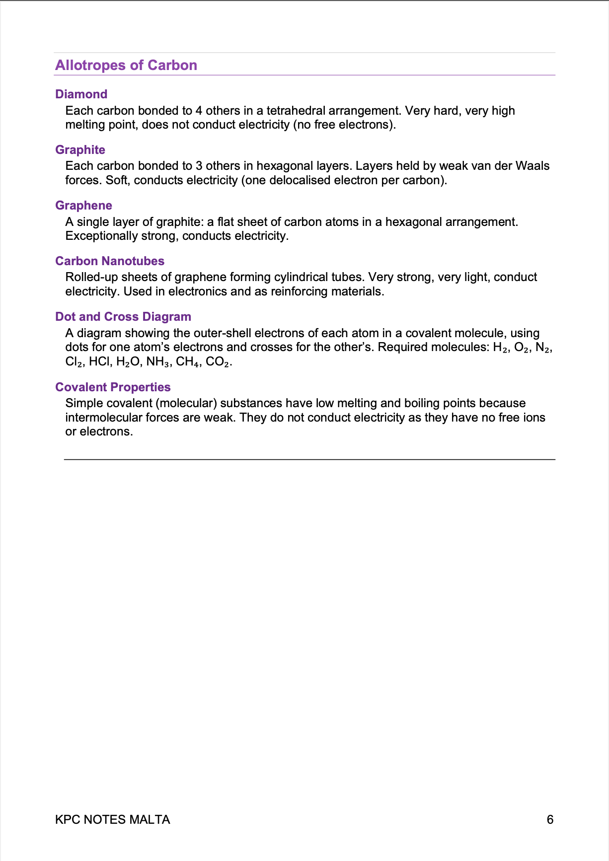 ⭐ O-Level Chemistry | Quick Review Booklet
