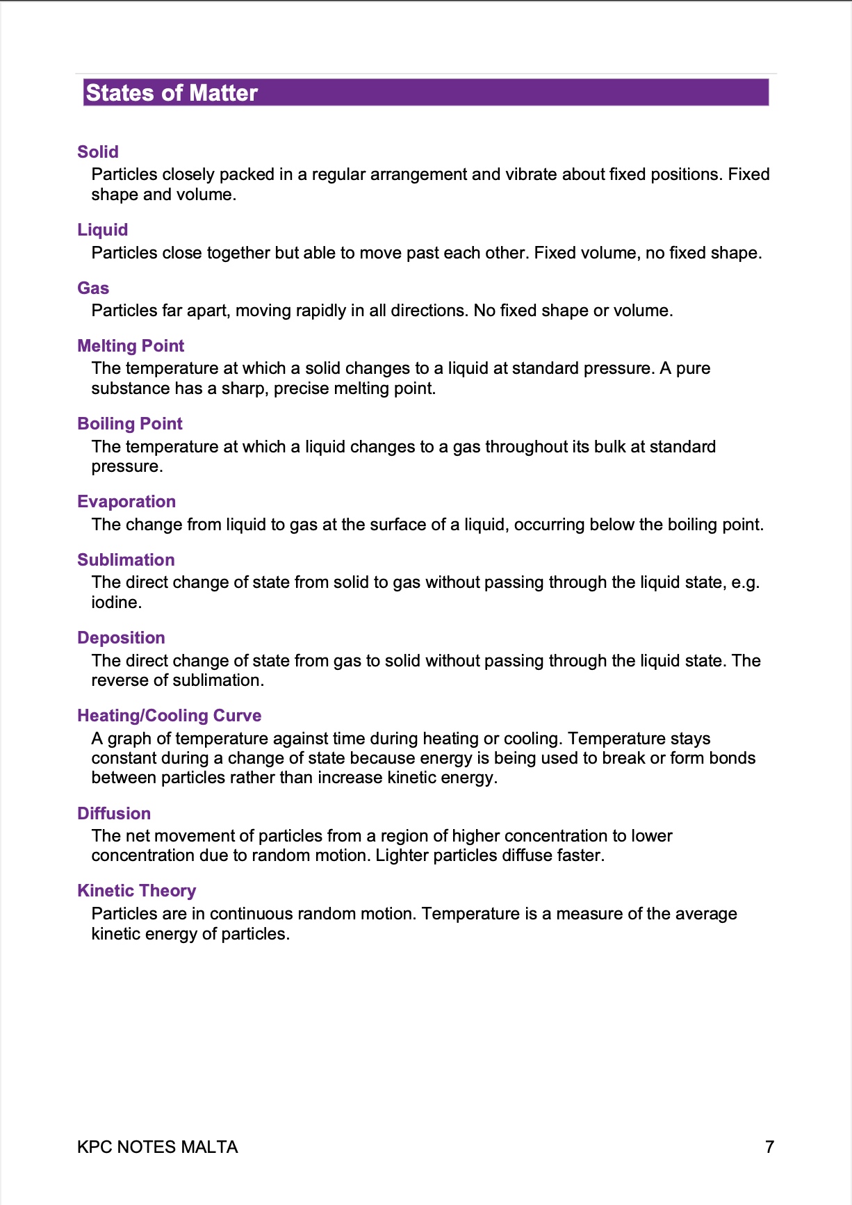 ⭐ O-Level Chemistry | Quick Review Booklet