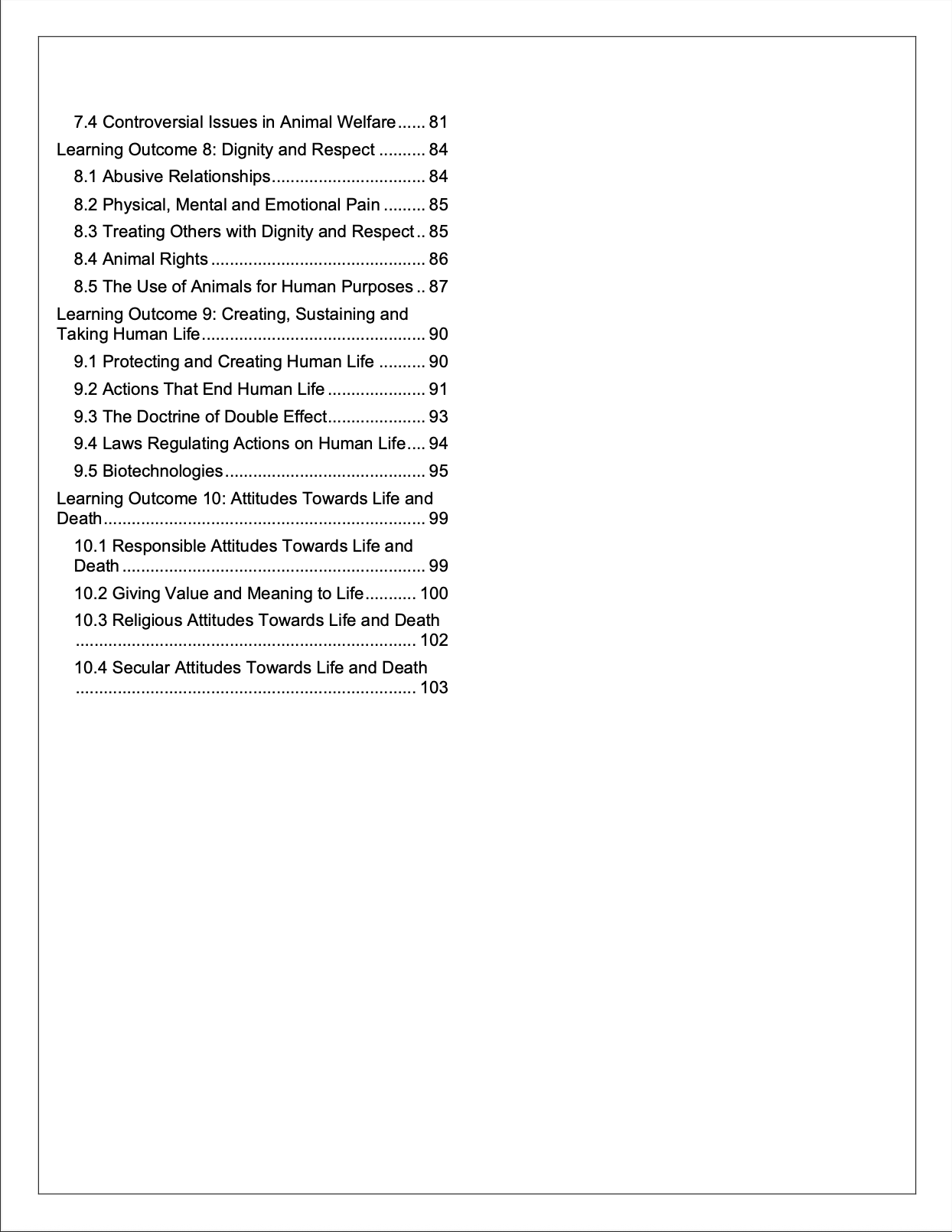 O-Level Ethics Notes