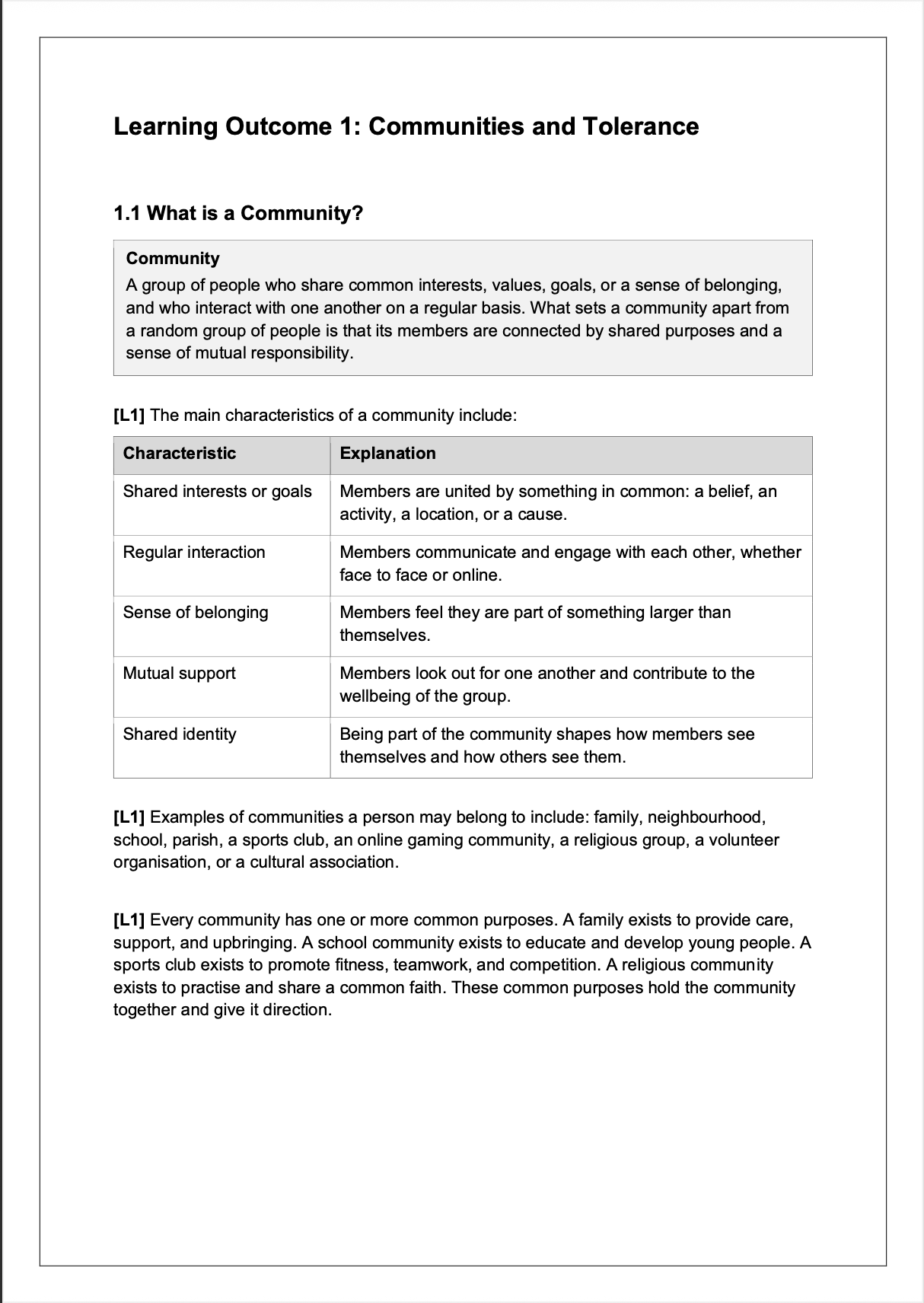 O-Level Ethics Notes