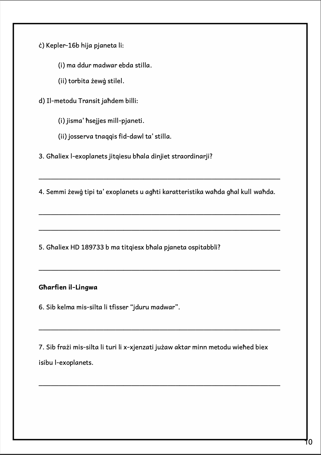 Year 6 | Gwida Kompluta tal-Malti