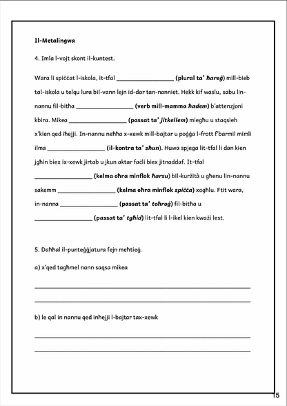 Year 6 | Gwida Kompluta tal-Malti