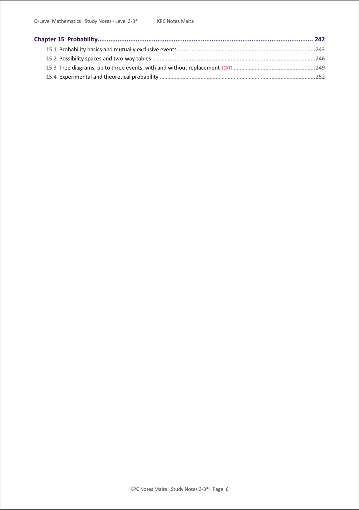O-level Maths | Note Pack