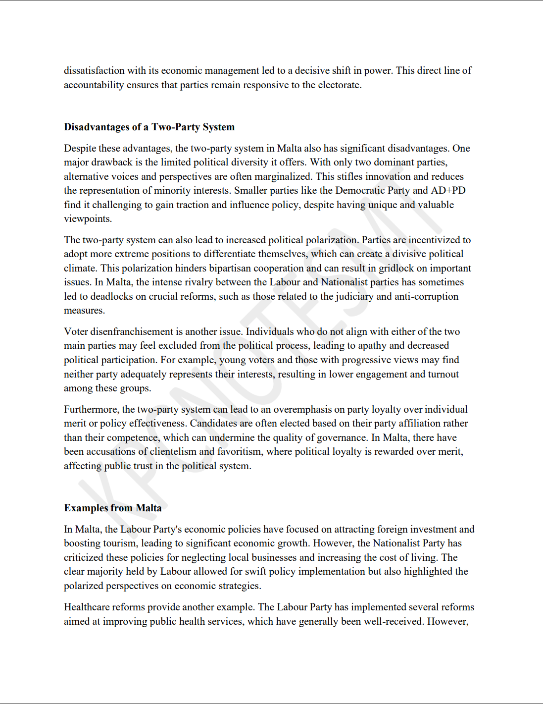Systems of Knowledge Notes & Model Essays