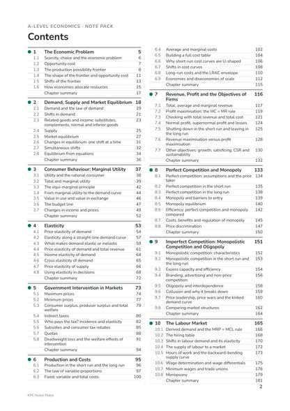 Note Pack: contents, all 22 chapters and their sections (page 2)